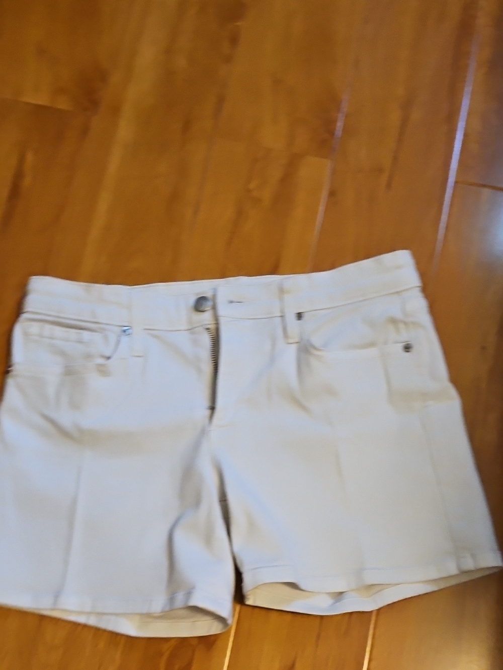 Joe's Jeans Cream Denim Short Shorts